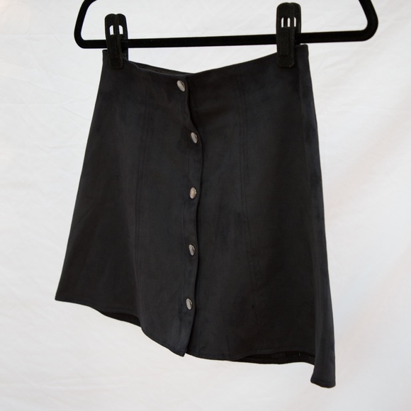 Kendall & Kylie Dresses & Skirts - Kendall & Kylie PacSun Suede Snap Front Mini Skirt